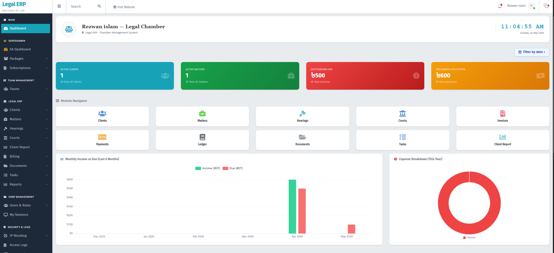 RAR Innovation Legal ERP